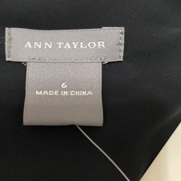 Ann Taylor Black Silk Lace and Ribbon Trim Cami Top NWT - Picture 6 of 16